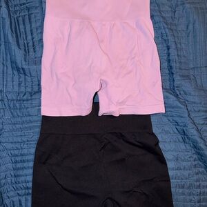 Amazon Women's Athletic Shorts - Pink and Black